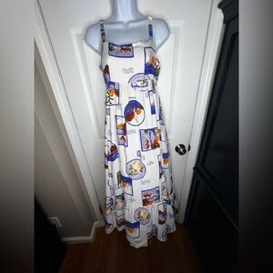 NWT Paper Heart Anthropologie X Small White Coastal La Dolce Vita Maxi Dress XS